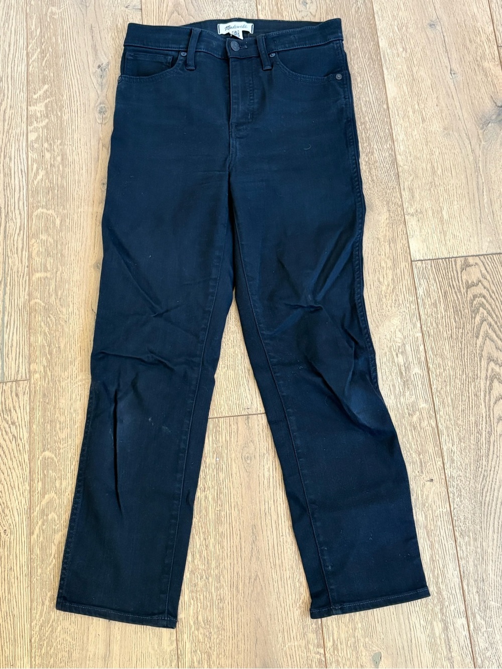 Madewell Black Stovepipe Jeans Denim 26